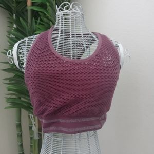 Aeropostale Women's S/P purple sports bra- Small / Petite - Pre Owned